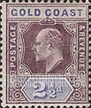 FindYourStampsValue: Gold Coast: King Edward VII - Two Pence Half Penny