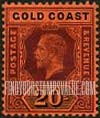 FindYourStampsValue: Gold Coast: King George V - Twenty Shillings, Die I