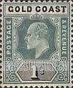 FindYourStampsValue: Gold Coast: King Edward VII - One Shilling