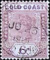 FindYourStampsValue: Gold Coast: Queen Victoria - Six Pence