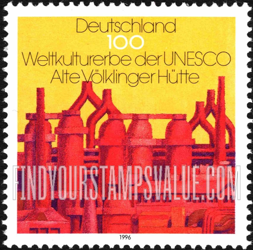FindYourStampsValue: UNESCO World Cultural Heritage: Closed blast furnace, Vöolklingen