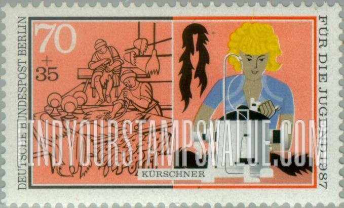 FindYourStampsValue: OCCUPATION SEMI-POSTAL - Industry Type of 1987: Furrier