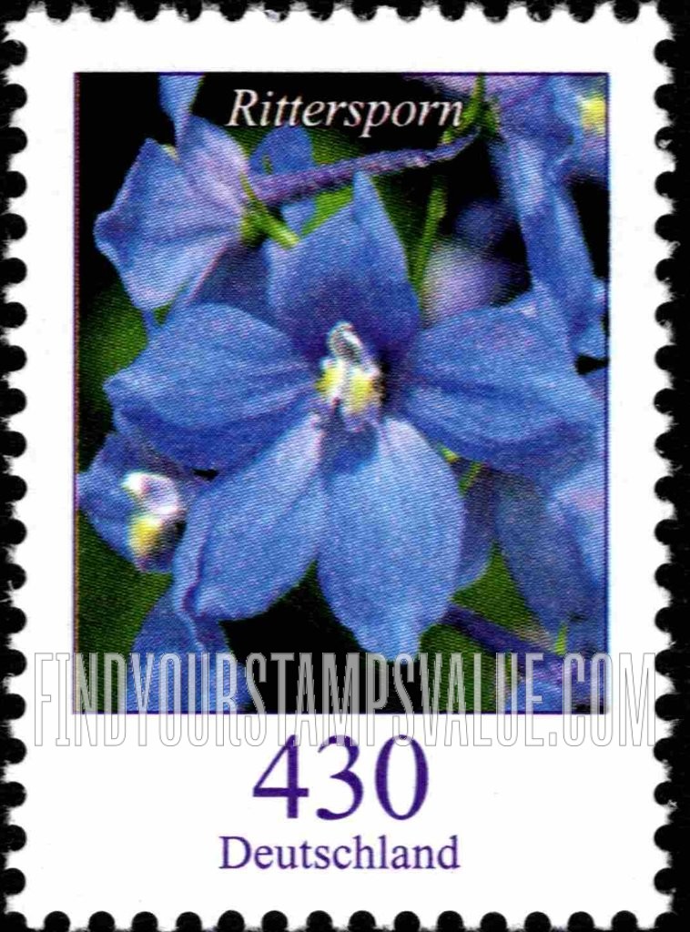 FindYourStampsValue: Flowers: Rittersporn (larkspur)