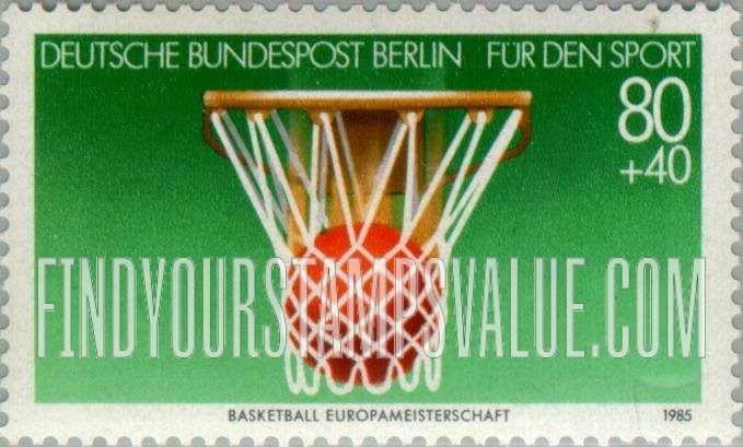 FindYourStampsValue: OCCUPATION SEMI-POSTAL - Sport Type of 1985: Basketball