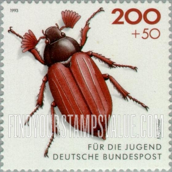 FindYourStampsValue: SEMI-POSTAL - Beetles: Maikafer (cockchafer)