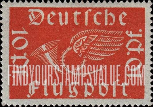 FindYourStampsValue: AIR POST - Post Horn with Wings