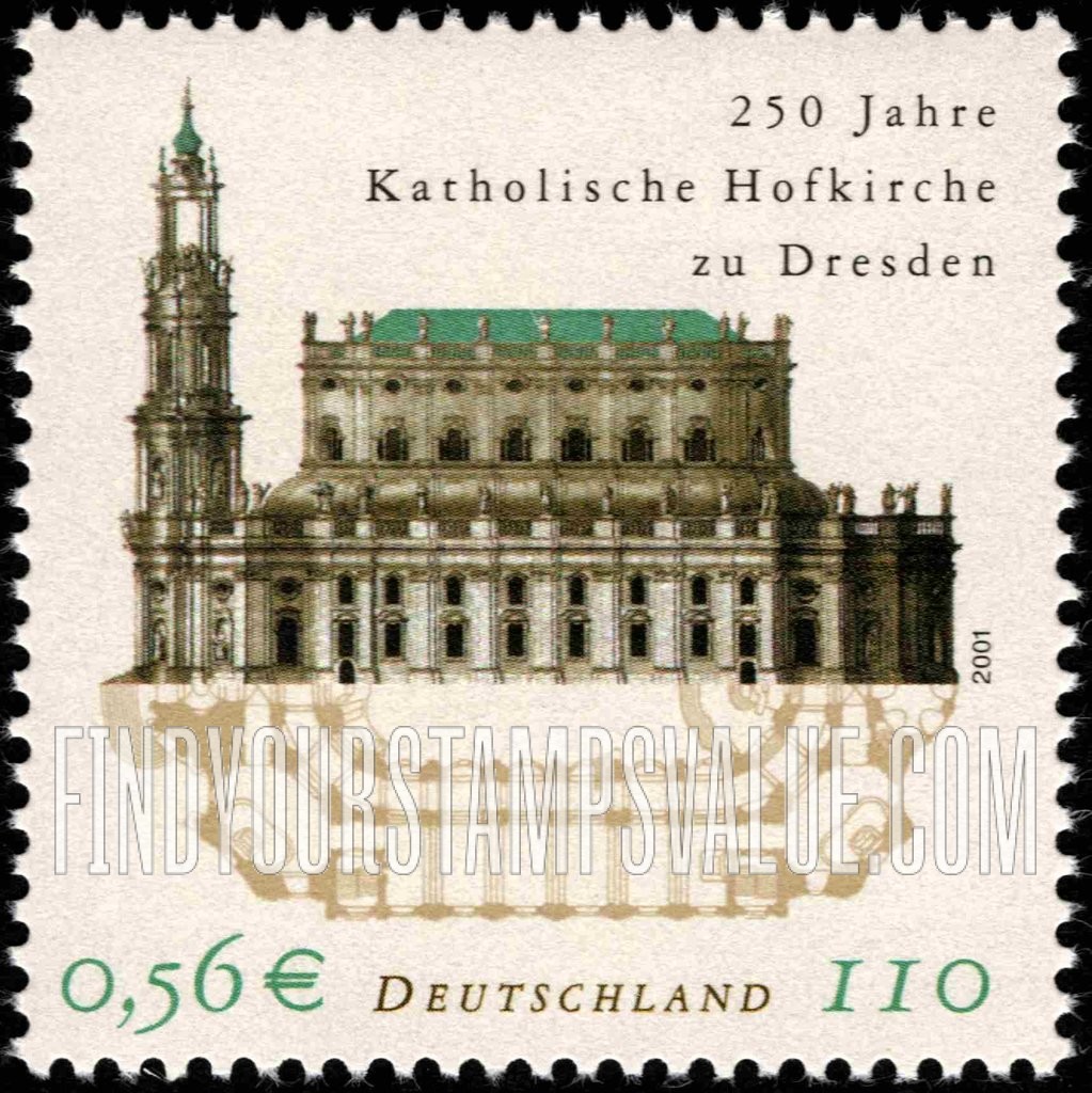 FindYourStampsValue: Catholic Court Church, Dresden, 250th Anniversary