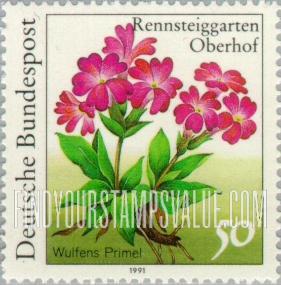 FindYourStampsValue: Flowers: Wulfens primel (primula)
