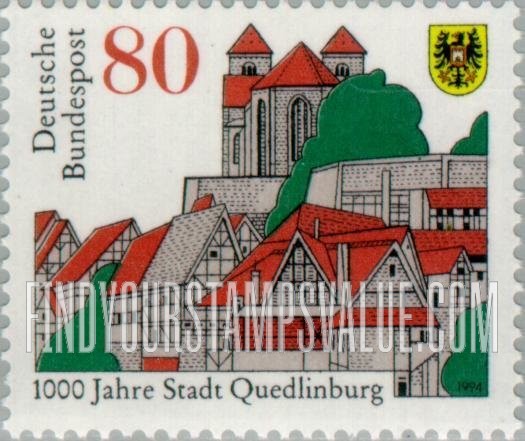 FindYourStampsValue: Quedlinburg, 1000th Anniversary