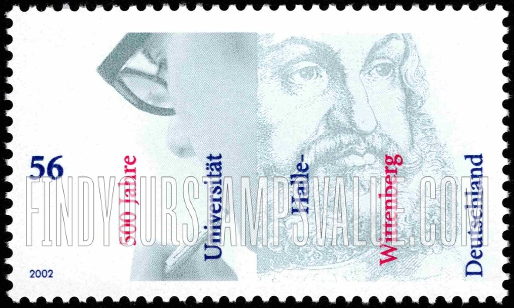 FindYourStampsValue: Halle-Wittenberg University, 500th Anniversary