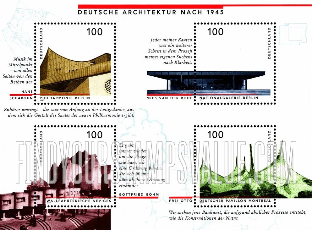 FindYourStampsValue: German Architecture after 1945