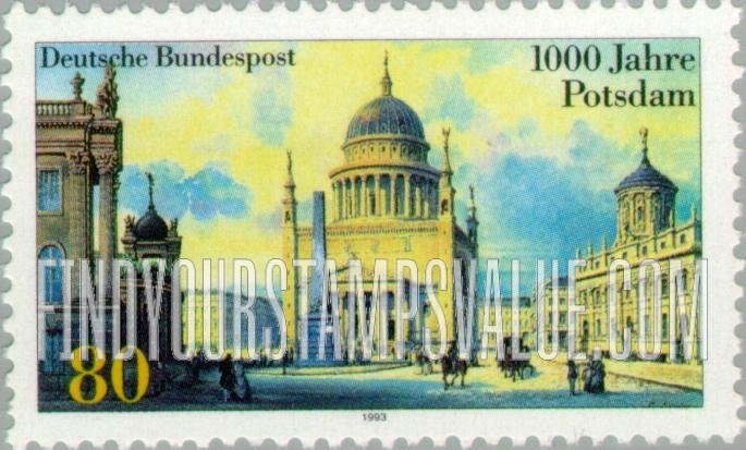 FindYourStampsValue: City of Potsdam, 1000th Anniversary