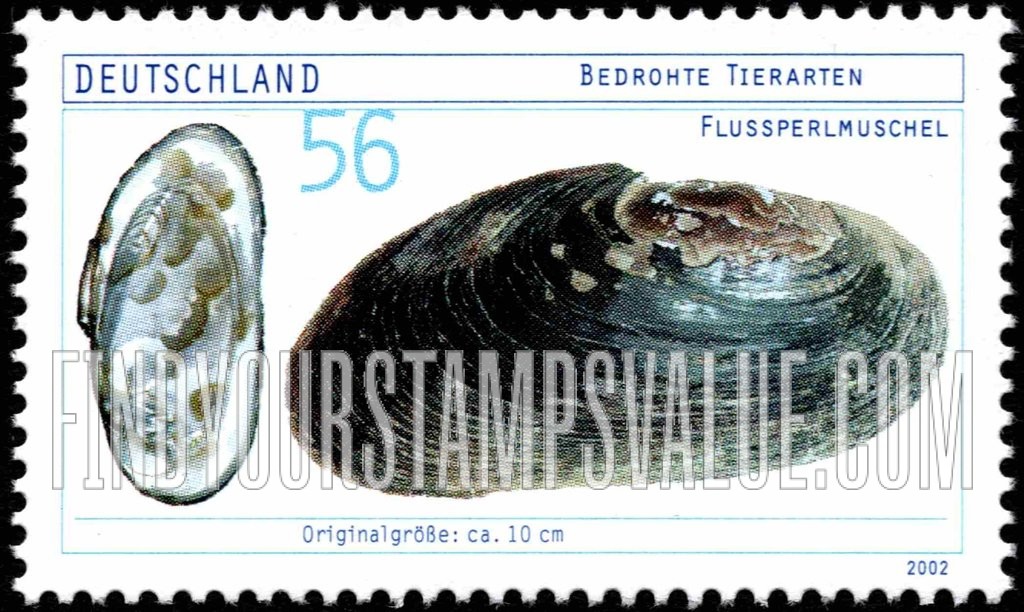 FindYourStampsValue: Endangered Species: Freshwater pearl mussel