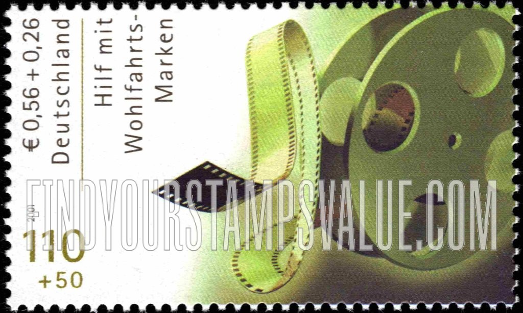 FindYourStampsValue: SEMI-POSTAL - Film Stars: Film reel