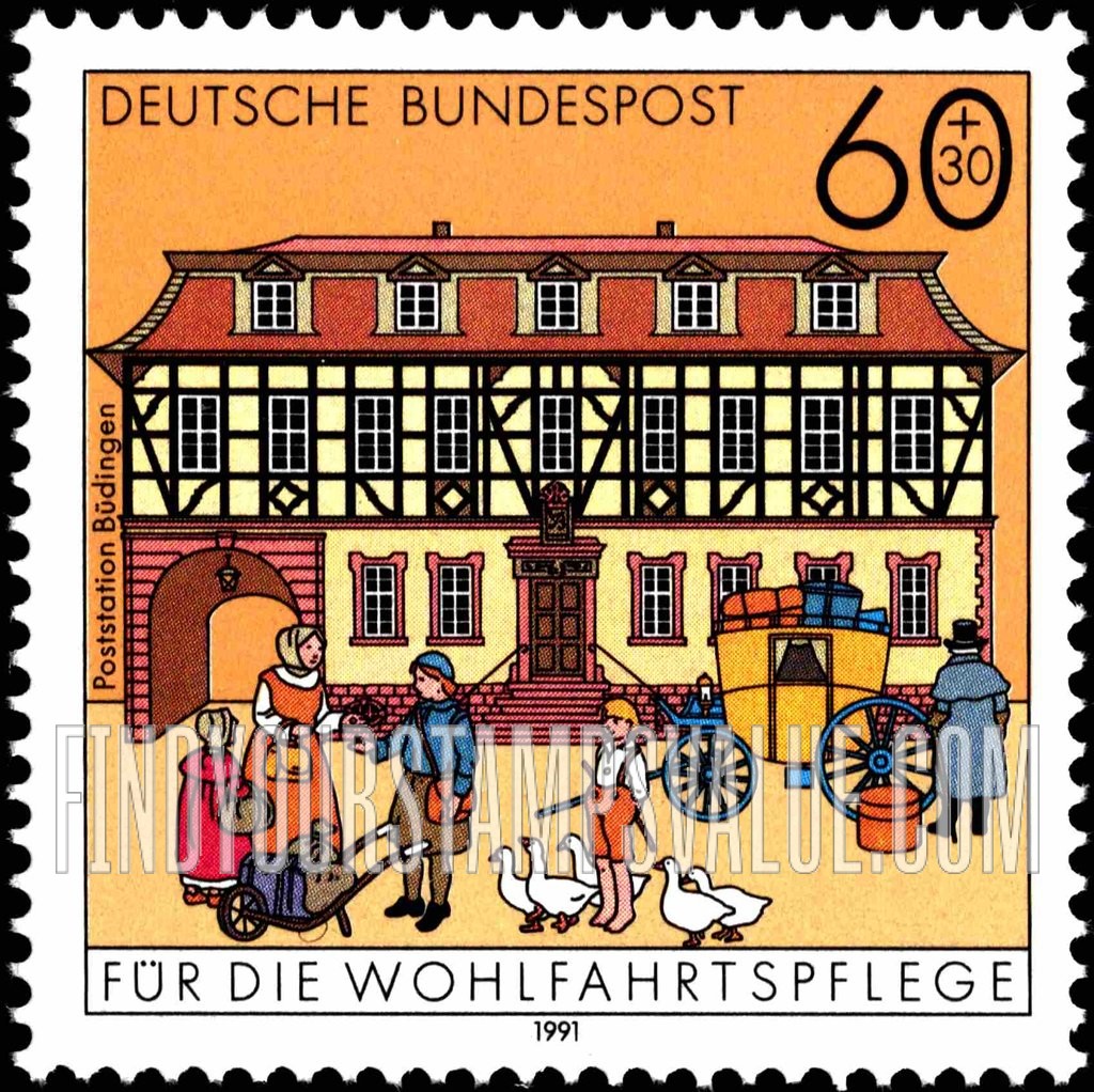 FindYourStampsValue: SEMI-POSTAL - Post Offices: Budingen postal station