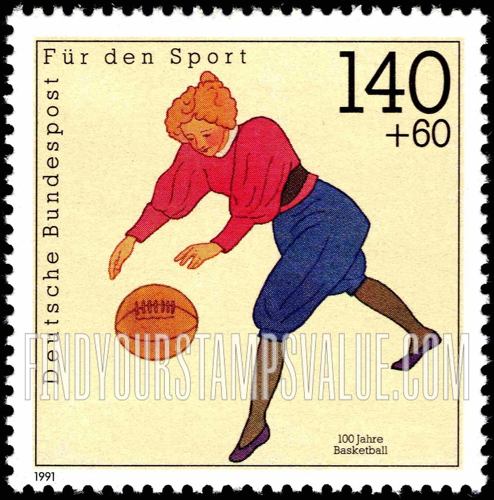 FindYourStampsValue: SEMI-POSTAL - Sports: Basketball