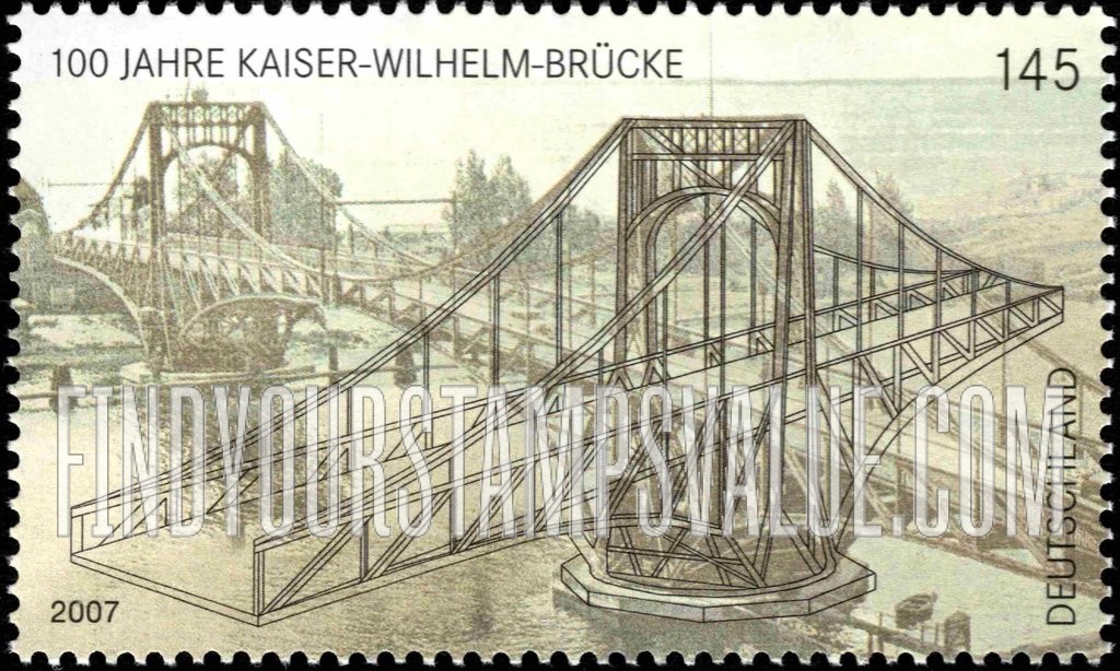 FindYourStampsValue: Kaiser Wilhelm Bridge Wilhelmshaven, Centennial