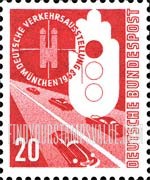 FindYourStampsValue: Exhibition of Transport and Communications, Munich - Automobiles and Traffic Signal