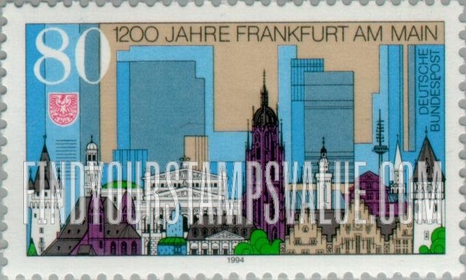 FindYourStampsValue: Frankfurt Am Main, 1200th Anniversary