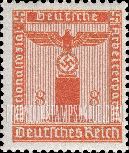 FindYourStampsValue: FRANCHISE - For use by the National Socialist German Workers’ Party: Party Emblem