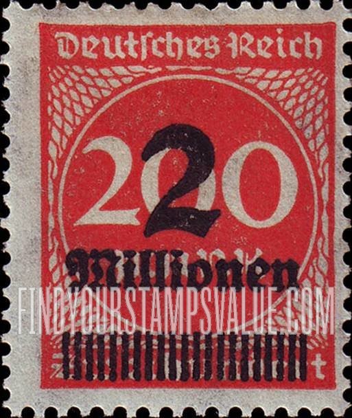 FindYourStampsValue: Numeral Value: Stamps and Types of 1922-23 Surcharged in Black