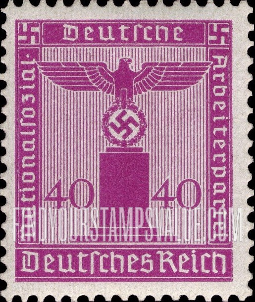 FindYourStampsValue: FRANCHISE - For use by the National Socialist German Workers’ Party: Party Emblem