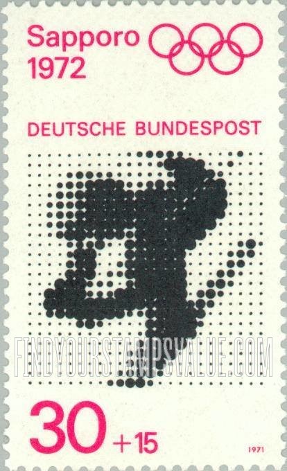FindYourStampsValue: SEMI-POSTAL - Downhill skiing