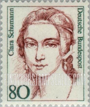 FindYourStampsValue: Famous Women: Clara Schumann (1819-96), pianist, composer