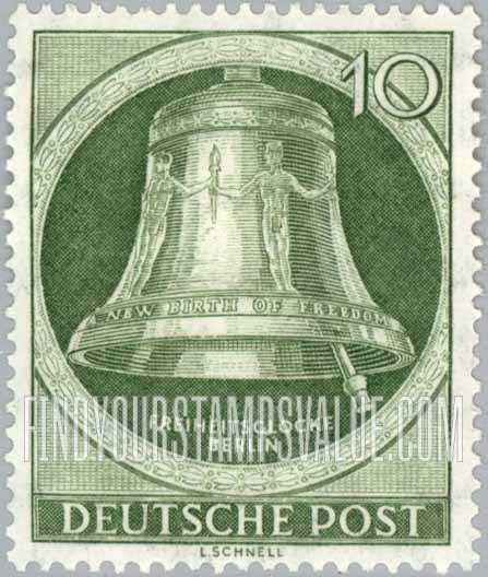 FindYourStampsValue: BERLIN - Freedom Bell, Berlin