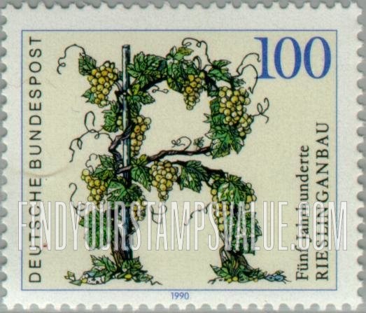 FindYourStampsValue: Riesling Vineyards, 500th anniversary