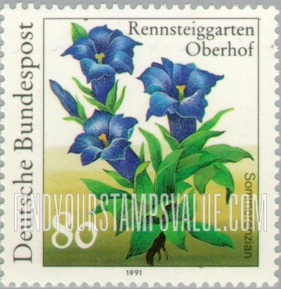 FindYourStampsValue: Flowers: Sommerenzian (gentian
