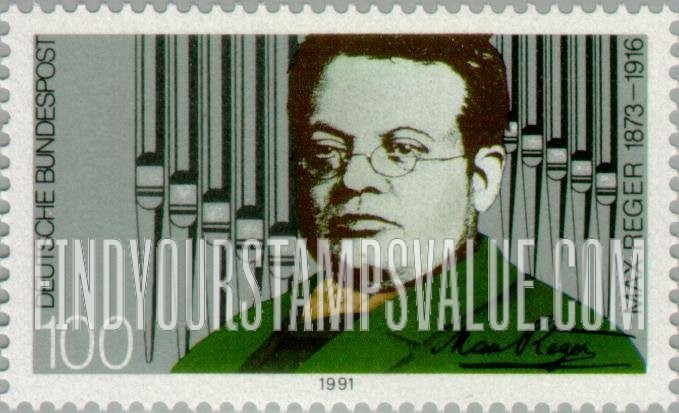 FindYourStampsValue: Max Reger (1873-1916), Composer