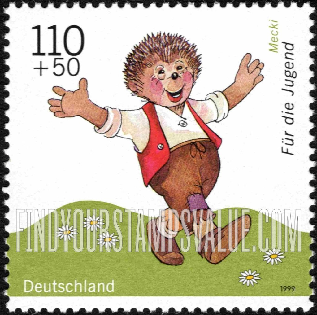 FindYourStampsValue: SEMI-POSTAL - Cartoons: Mecki (hedgehog)