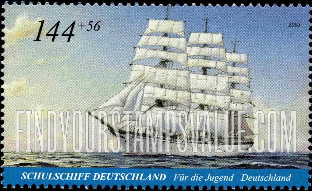 FindYourStampsValue: SEMI-POSTAL - Sailing Ships: Deutschland