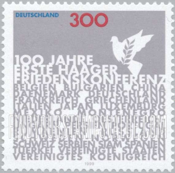 FindYourStampsValue: First Peace Conference in The Hague, Centennial