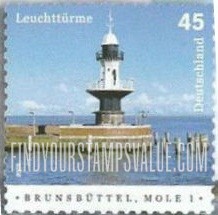 FindYourStampsValue: Lighthouse Type of 2004: Brunsbüttel, Jetty 1