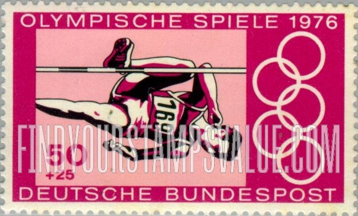 FindYourStampsValue: SEMI-POSTAL - High jump