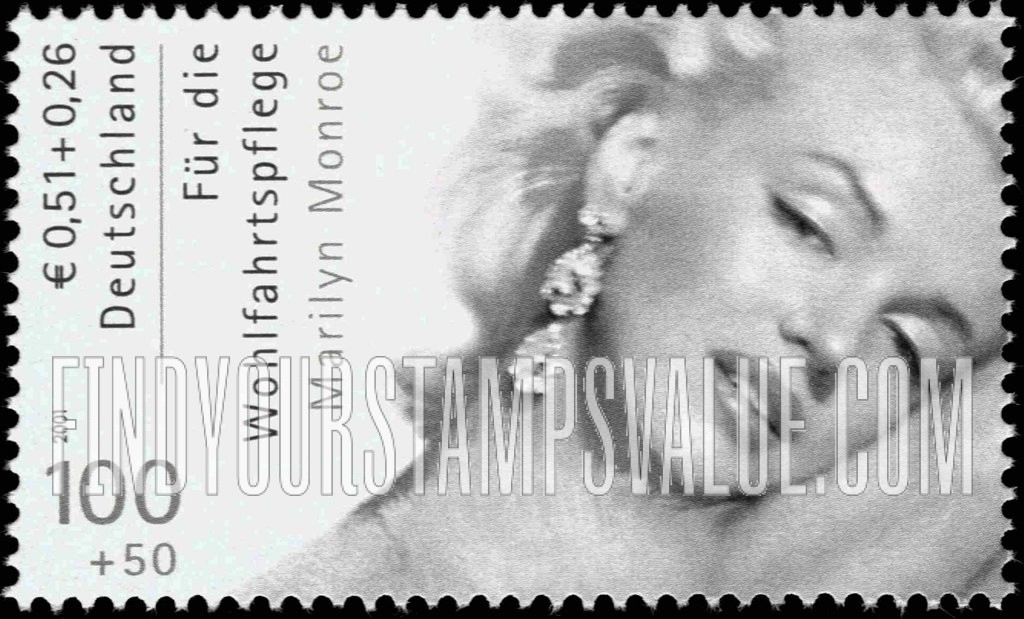 FindYourStampsValue: SEMI-POSTAL - Film Stars: Marilyn Monroe