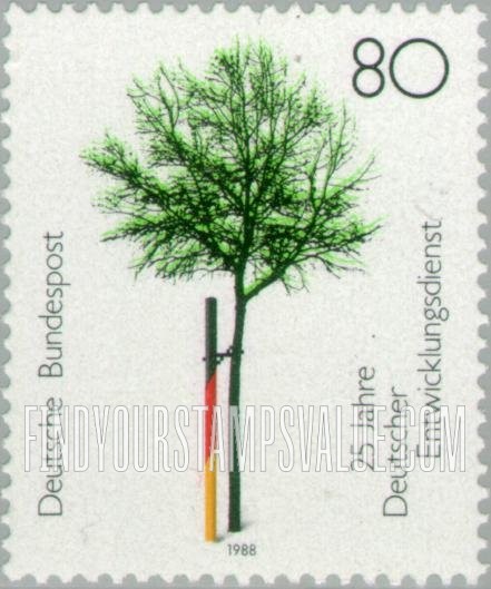 FindYourStampsValue: German Volunteer Service, 25th Anniversary