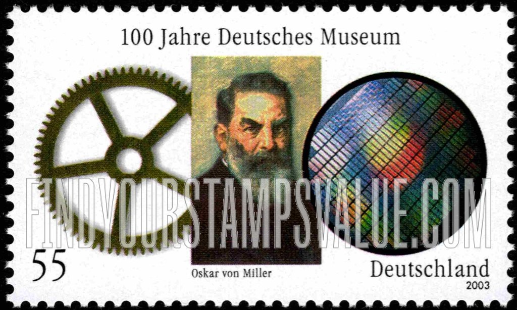 FindYourStampsValue: German Museum, Munich, Centennial