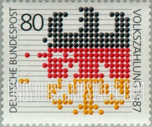 FindYourStampsValue: 1987 Census: Federal Eagle
