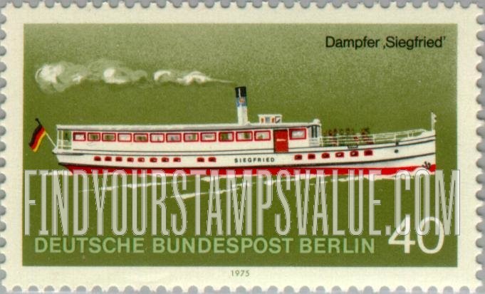 FindYourStampsValue: BERLIN - Ships: S.S. Siegfried