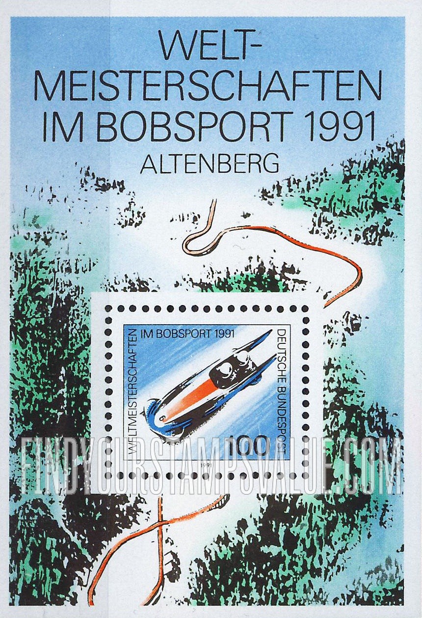 FindYourStampsValue: World Bobsled Championships, Altenberg