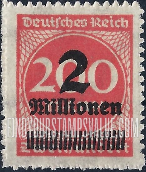 FindYourStampsValue: Numeral Value: Stamps and Types of 1922-23 Surcharged in Black