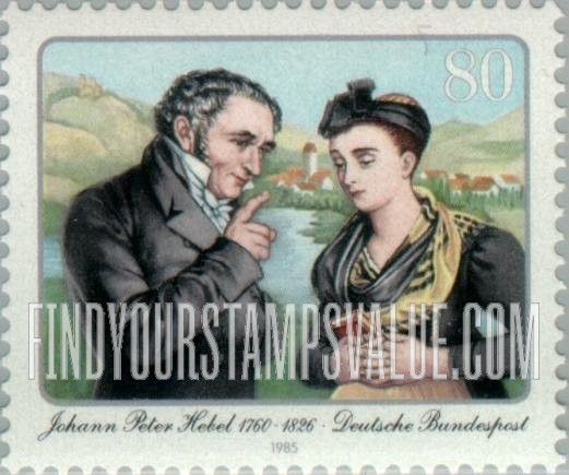 FindYourStampsValue: Johann Peter Hebel (1760-1826), Poet
