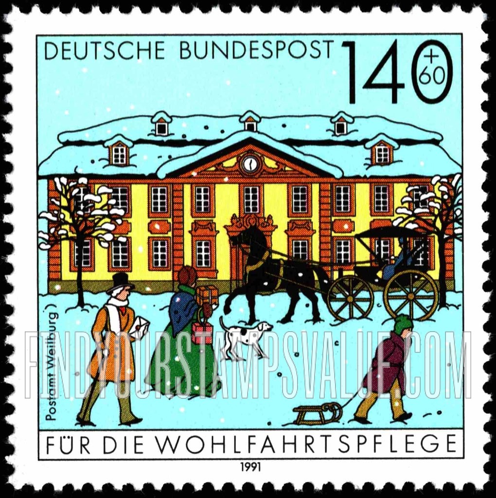 FindYourStampsValue: SEMI-POSTAL - Post Offices: Weilburg