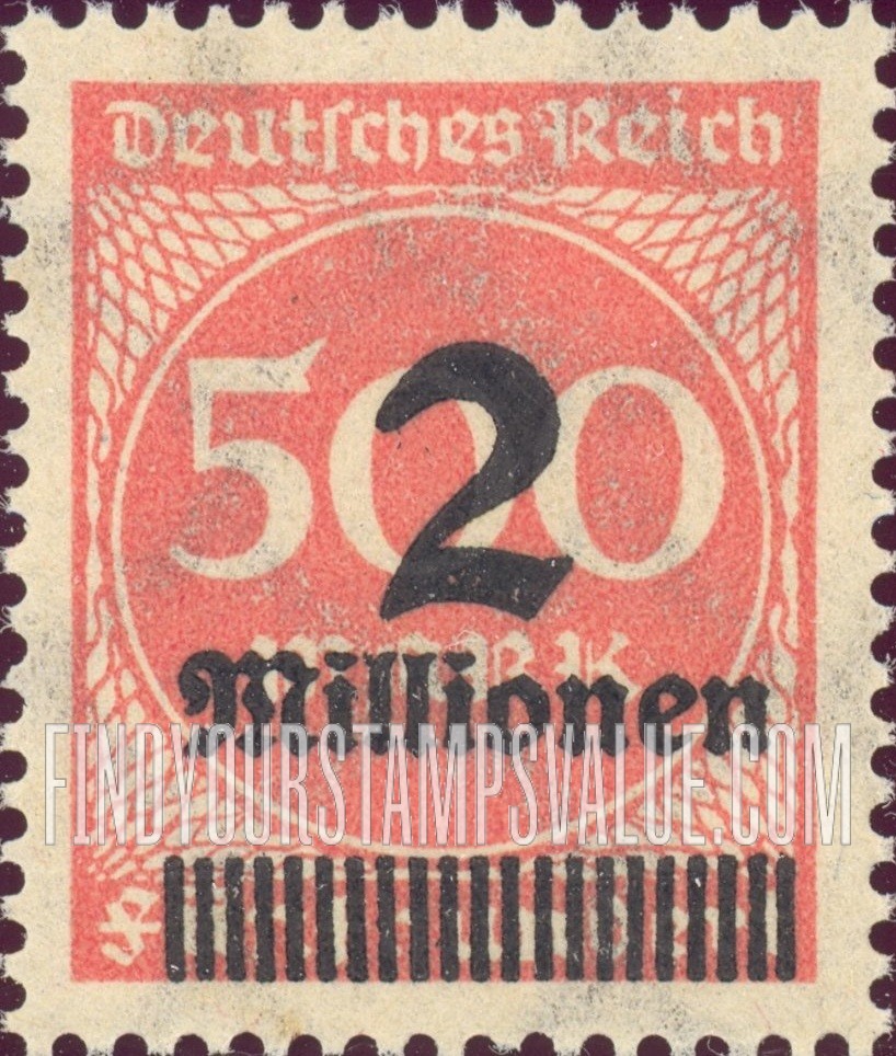 FindYourStampsValue: Numeral Value: Stamps and Types of 1922-23 Surcharged in Black