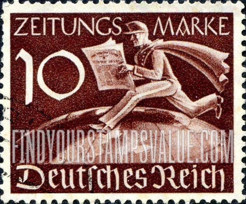 FindYourStampsValue: NEWSPAPER - Newsboy and Globe