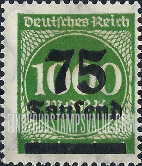 FindYourStampsValue: Numeral Value: Stamps and Types of 1922-23 Surcharged in Black