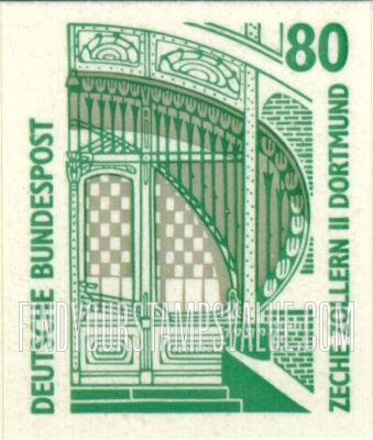 FindYourStampsValue: Entrance to Zollern II coal mine, Dortmund: Historic Sites Type of 1987